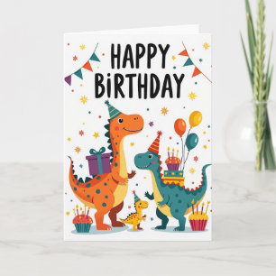 Cartão de Aniversário de Festa de Criaturas