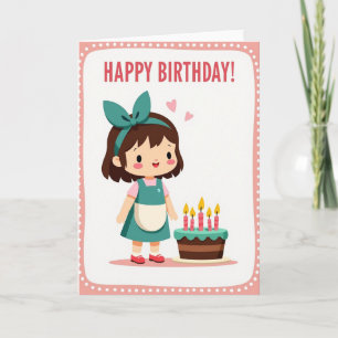 Cartão de Aniversário de Filha Querida