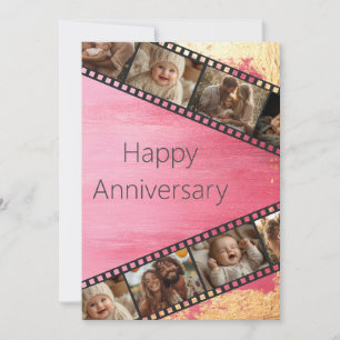 Cartão de Aniversário de Foto da Faixa de Cinema R