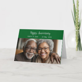 Cartão de Aniversário de Foto Dobrada