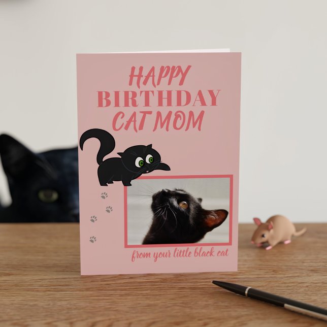 Cartão de Aniversário de Foto Pet Personalizado do (Criador carregado)