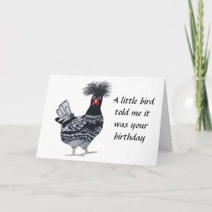 Cartão de aniversário de frango - Spike