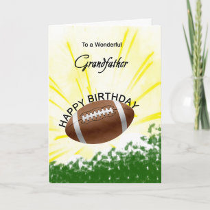 Cartão de Aniversário de Futebol do Avô