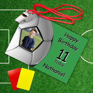 Cartão de Aniversário de Futebol Qualquer Idade co