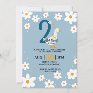 Cartão de Aniversário de Ganso do bobo