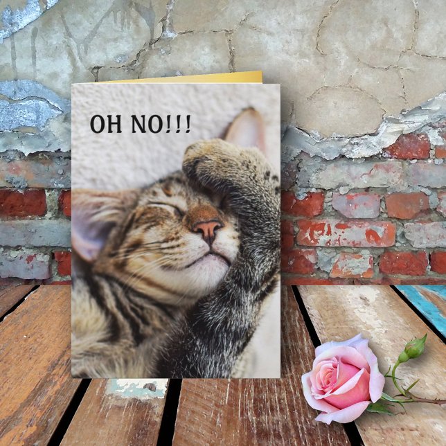 Cartão de Aniversário de Gatinho Fofo Belo (Criador carregado)