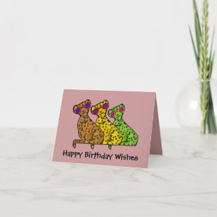 Cartão de Aniversário de Gatos Legal
