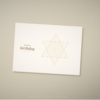 Cartão de aniversário de geometria sagrada · ano d