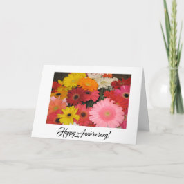 Cartão de aniversário de Gerbera