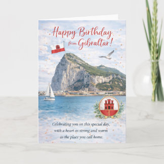 Cartão de Aniversário de Gibraltar