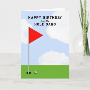 Cartão de Aniversário de Golfe de Todos