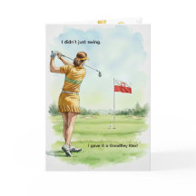 Cartão de Aniversário de Golfista Polonesa, Senhor