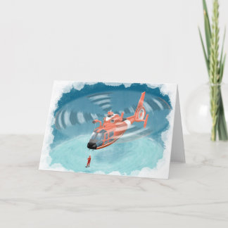 cartão de aniversário de helicóptero da guarda da