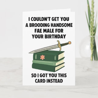 Cartão de Aniversário de Homem Fae Engraçado: Aman