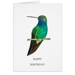 Cartão de Aniversário de Hummingbird