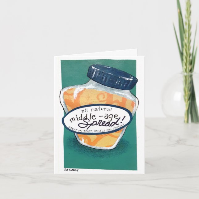 Cartão de Aniversário de Idade Média (Frente)