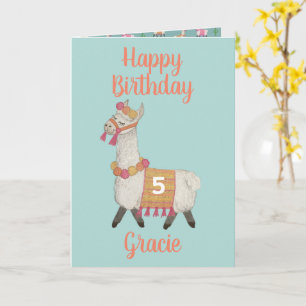 Cartão de Aniversário de Idade Personalizado do Al