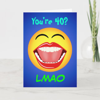 Cartão de Aniversário de Idade Personalizável LMAO