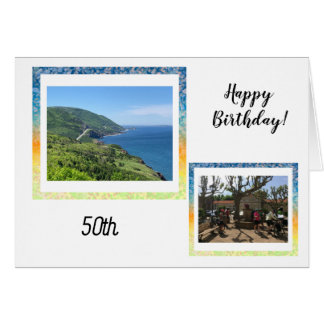 Cartão de Aniversário de Imagens Fotográficas Idad