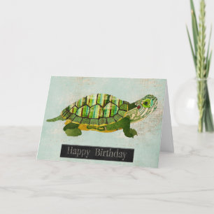 Cartão de Aniversário de Jade Turtle