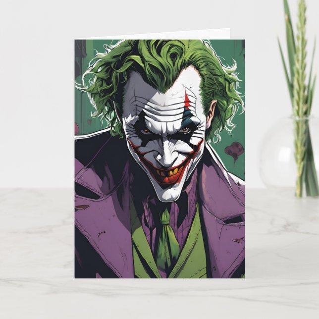 cartão de aniversário de joker (Frente)