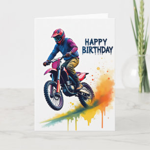 Cartão de Aniversário de Jump Rider