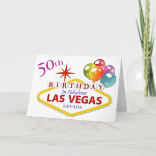 Cartão de aniversário de Las Vegas