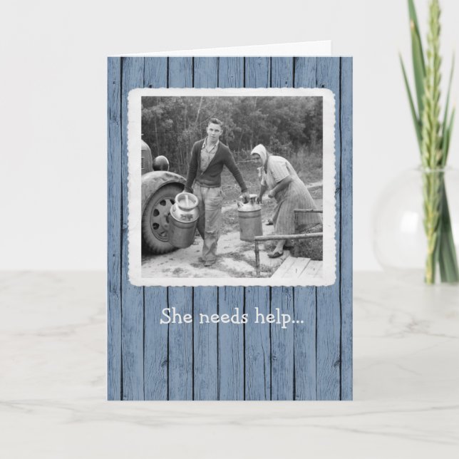 Cartão de Aniversário de Leite Jugs (Frente)