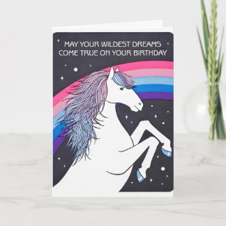 Cartão de Aniversário de Letterpress Wildest Dream