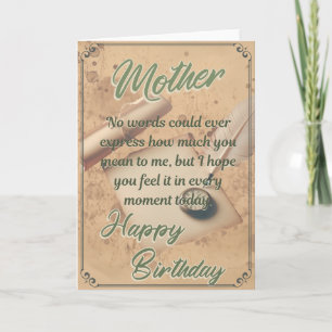 Cartão de Aniversário de Mãe Linda