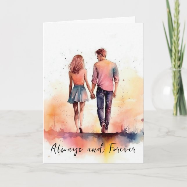 Cartão de Aniversário de Namoro (Frente)