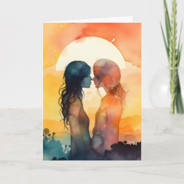 Cartão de Aniversário de Namoro LGBTQ