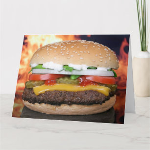 CARTÃO DE ANIVERSÁRIO DE NASCIMENTO DE CHEEEBURGER