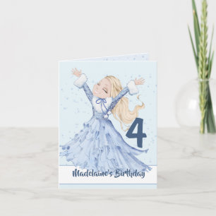Cartão de Aniversário de Natal para Princesa no In