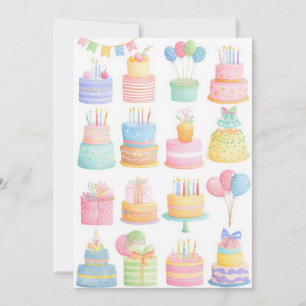 Cartão de Aniversário de Negócios Personalizado