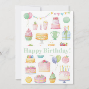 Cartão de Aniversário de Negócios Personalizado
