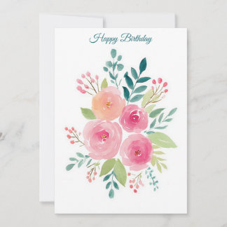 Cartão de Aniversário de Negócios Personalizado