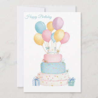 Cartão de Aniversário de Negócios Personalizado