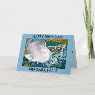 CARTÃO DE ANIVERSÁRIO DE NIAGARA FALLS