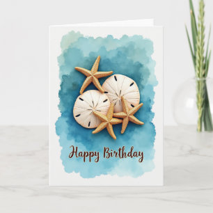 Cartão de Aniversário de Oceano de Arte Doce
