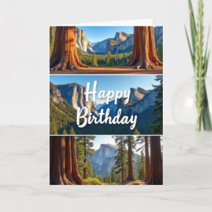 Cartão de Aniversário de Paisagem Majestosa