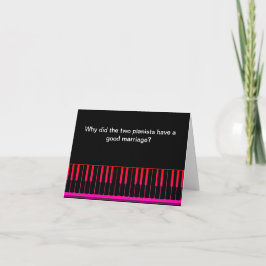 Cartão de Aniversário de Piada de Piano Engraçado