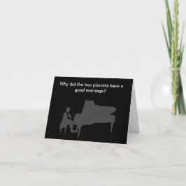 Cartão de Aniversário de Piada de Piano Engraçado