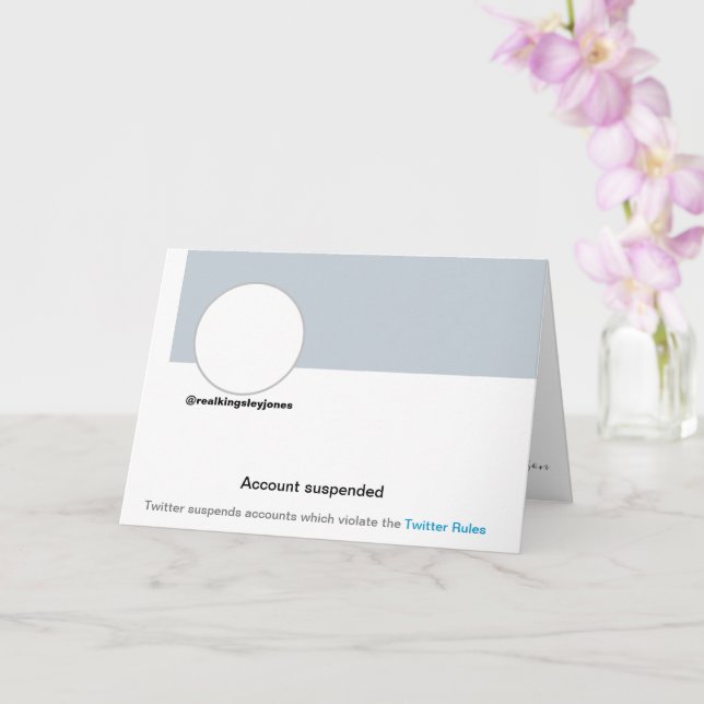 Cartão de Aniversário de Piada Humor Engraçado no  (Orquídea)