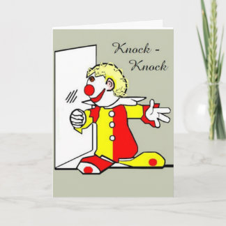 Cartão de Aniversário de Piada Knock-Knock