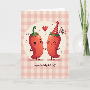 Cartão de Aniversário de Pimentão Doce