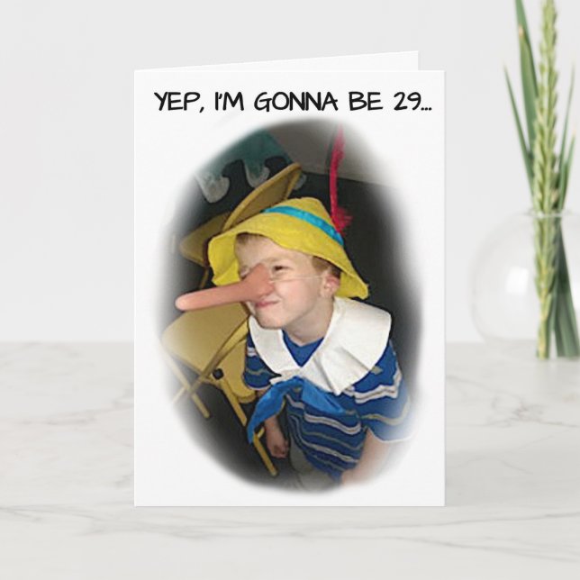 CARTÃO DE ANIVERSÁRIO DE PINOCCHIO (Frente)