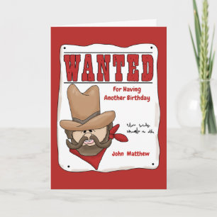 Cartão de Aniversário de Poster Engraçado Perso