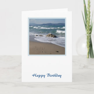 Cartão de Aniversário de Praia