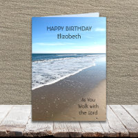 Cartão de Aniversário de Praia Religiosa